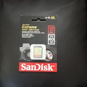 SanDisk extreme sdhc uhs-I card 32 GB